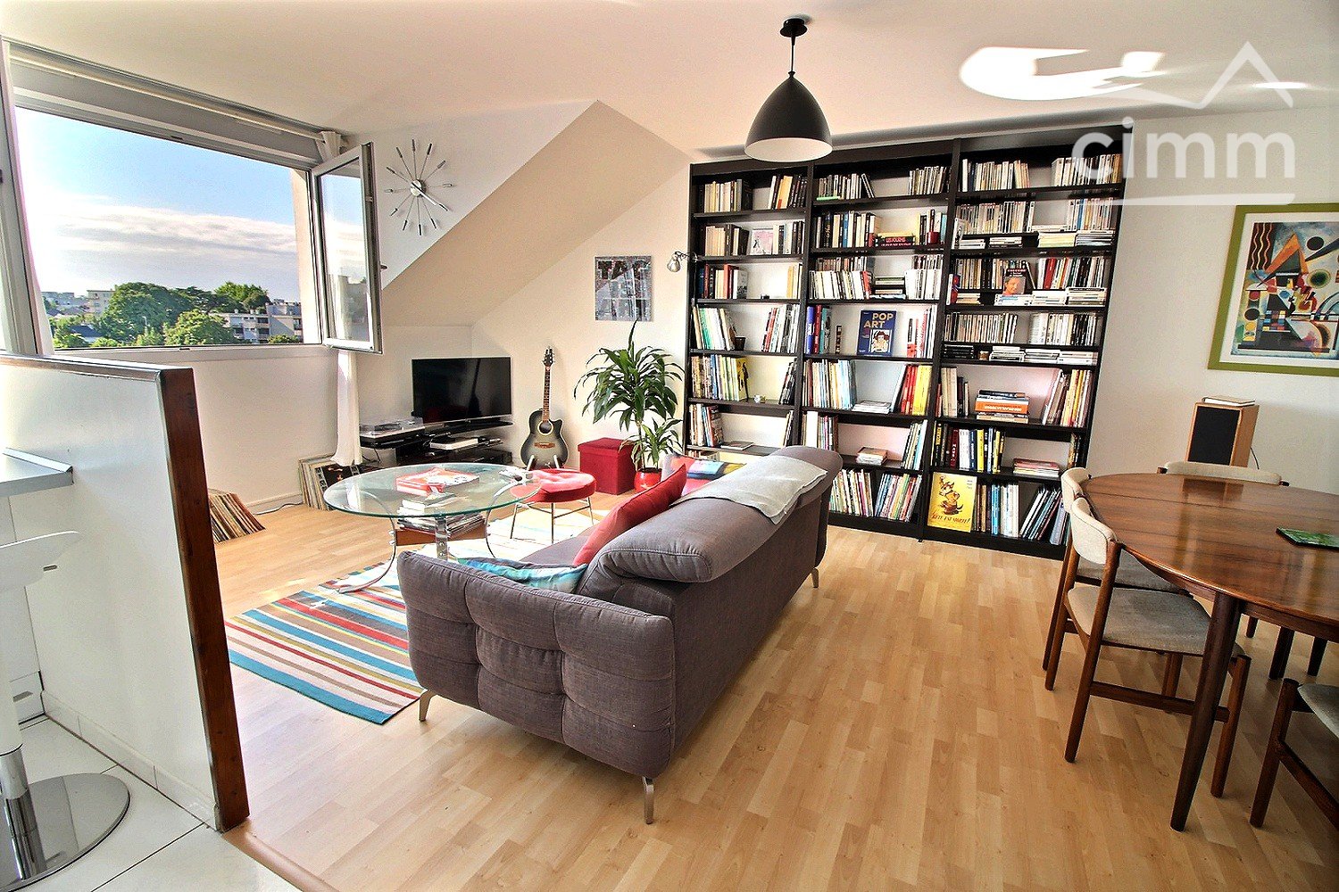 Nantes Tortiere Appartement Lumiere Traversante 3 Pieces En Dernier Etage Avec Parking Cimm Immobilier