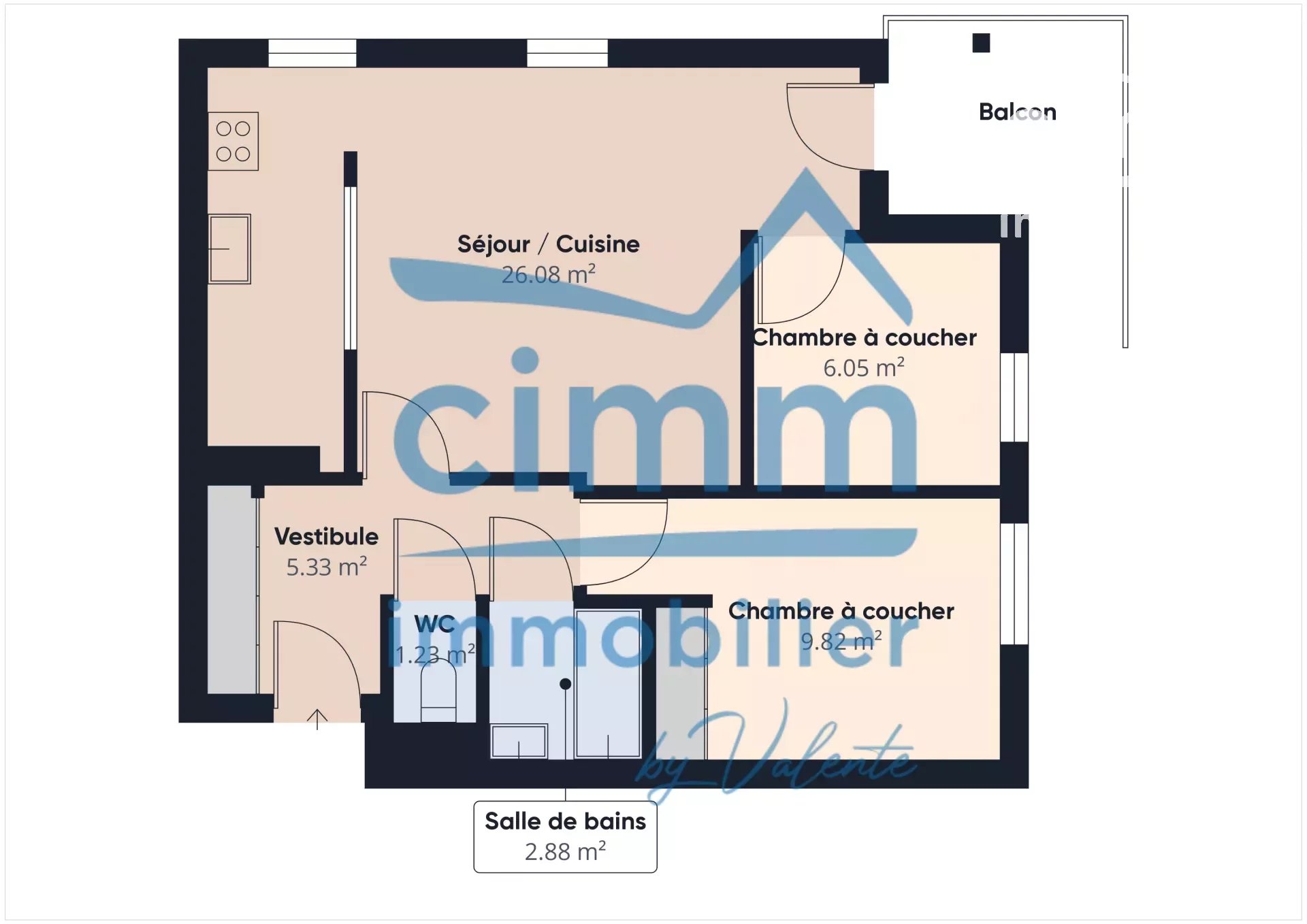 Vente Appartement 54m² 3 Pièces à Chelles (77500) - Cimm Immobilier